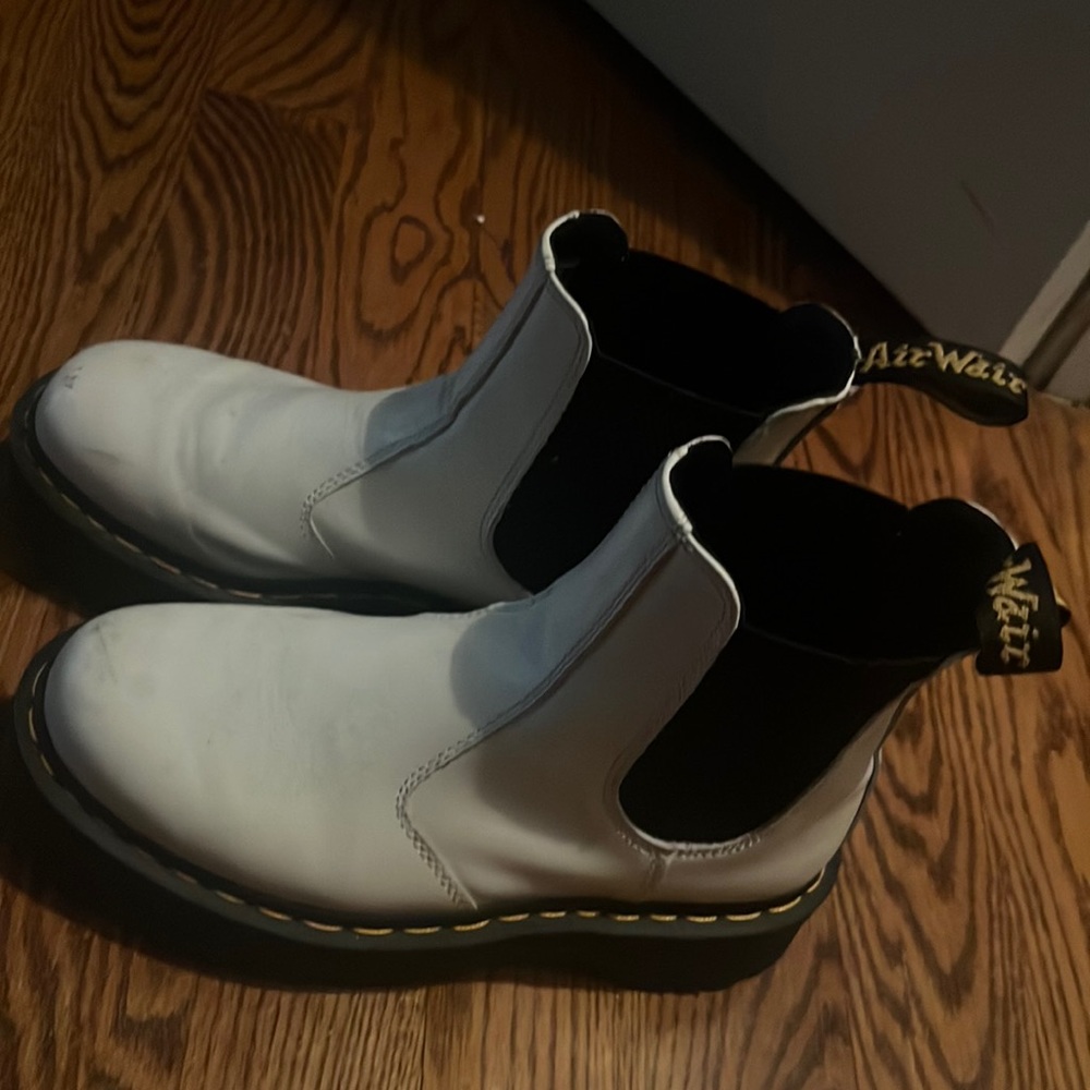 White Platform Doc Martens